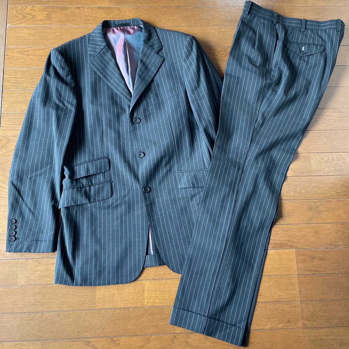 BLACK LABEL BURBERRY ストライプセットアップスーツ (バーバリー 