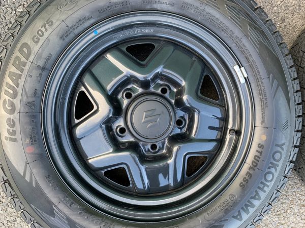 溝あり☆ジムニー JB64 鉄 純正スチールホイールとタイヤ4本SET☆16  