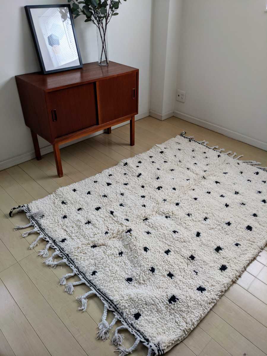 直輸入 モロッコラグ 新品モロッコ直輸入ハンドメイド アジラルラグ