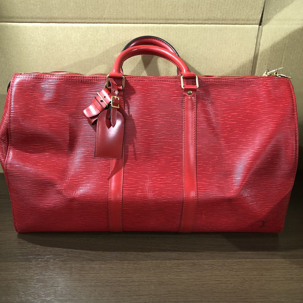 1円スタート＊LOUIS VUITTON ルイヴィトン エピ キーポル50 
