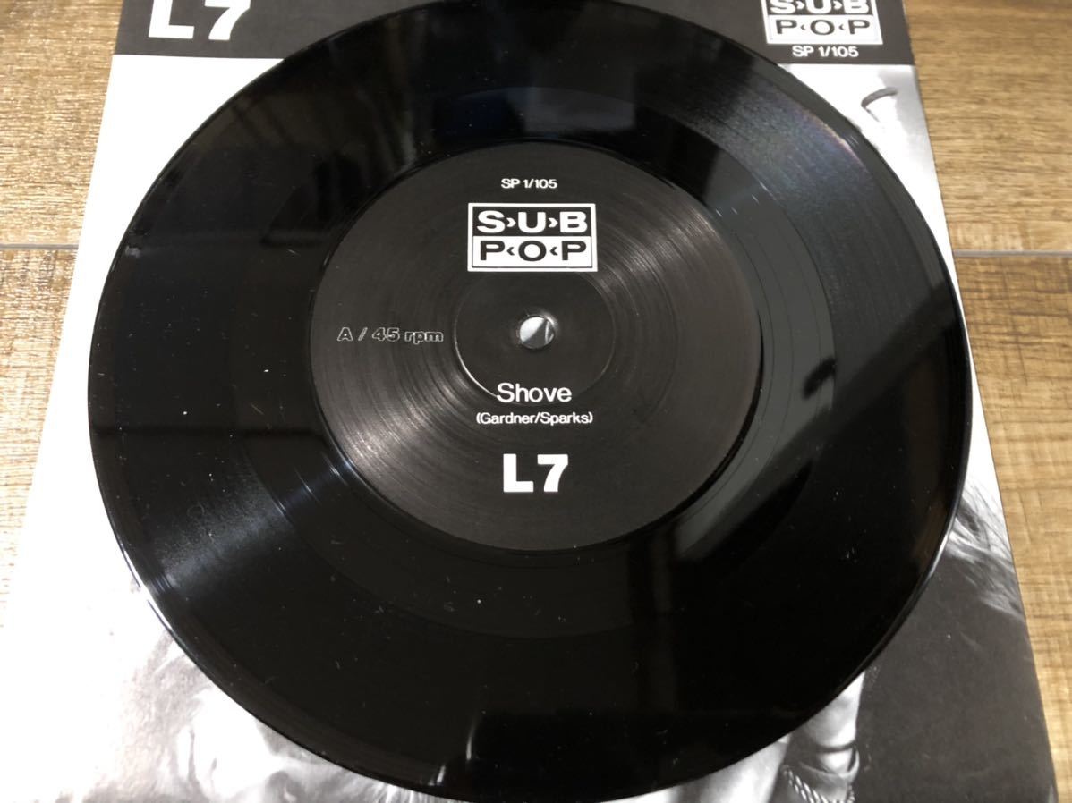 L7 - shove 限定7インチ オリジナル盤 SUB POP オルタナ nirvana punk 
