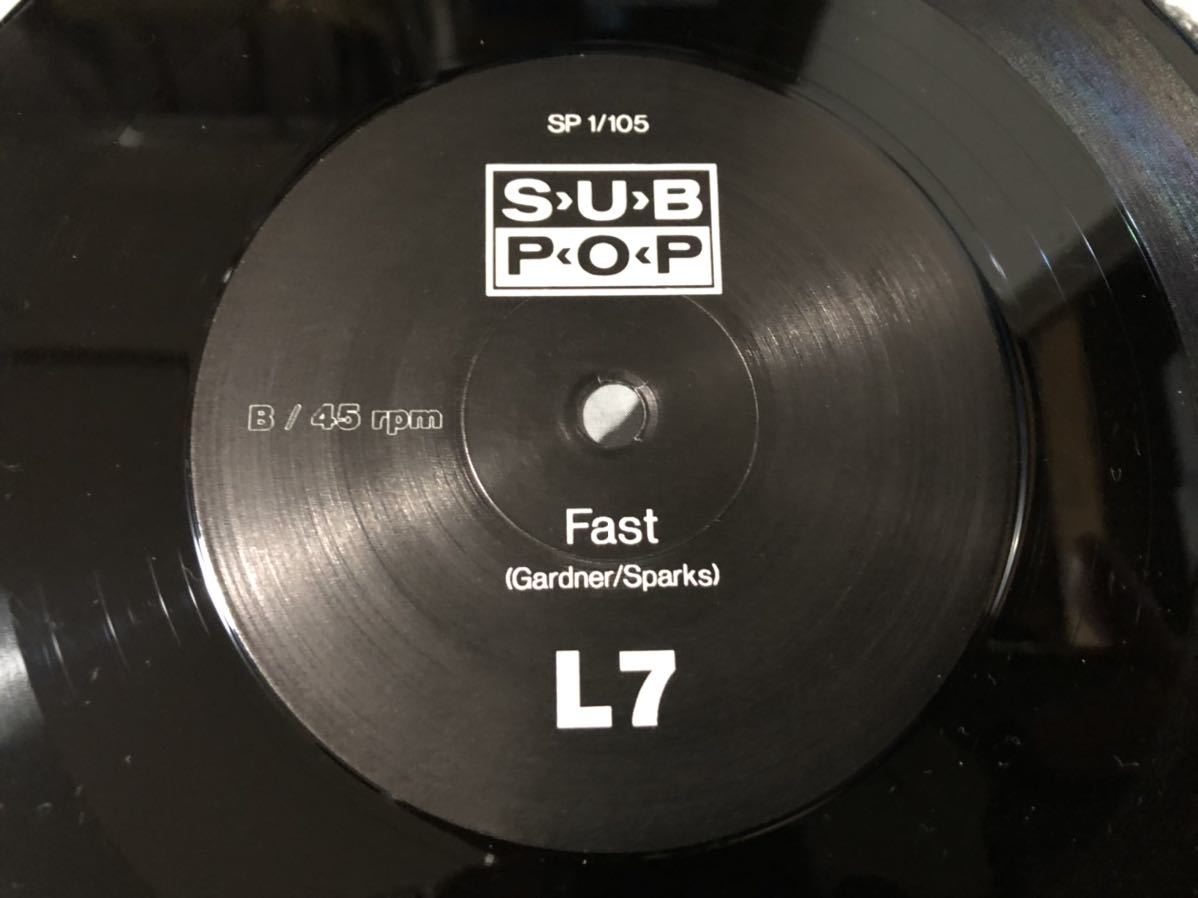 L7 - shove 限定7インチ オリジナル盤 SUB POP オルタナ nirvana punk 