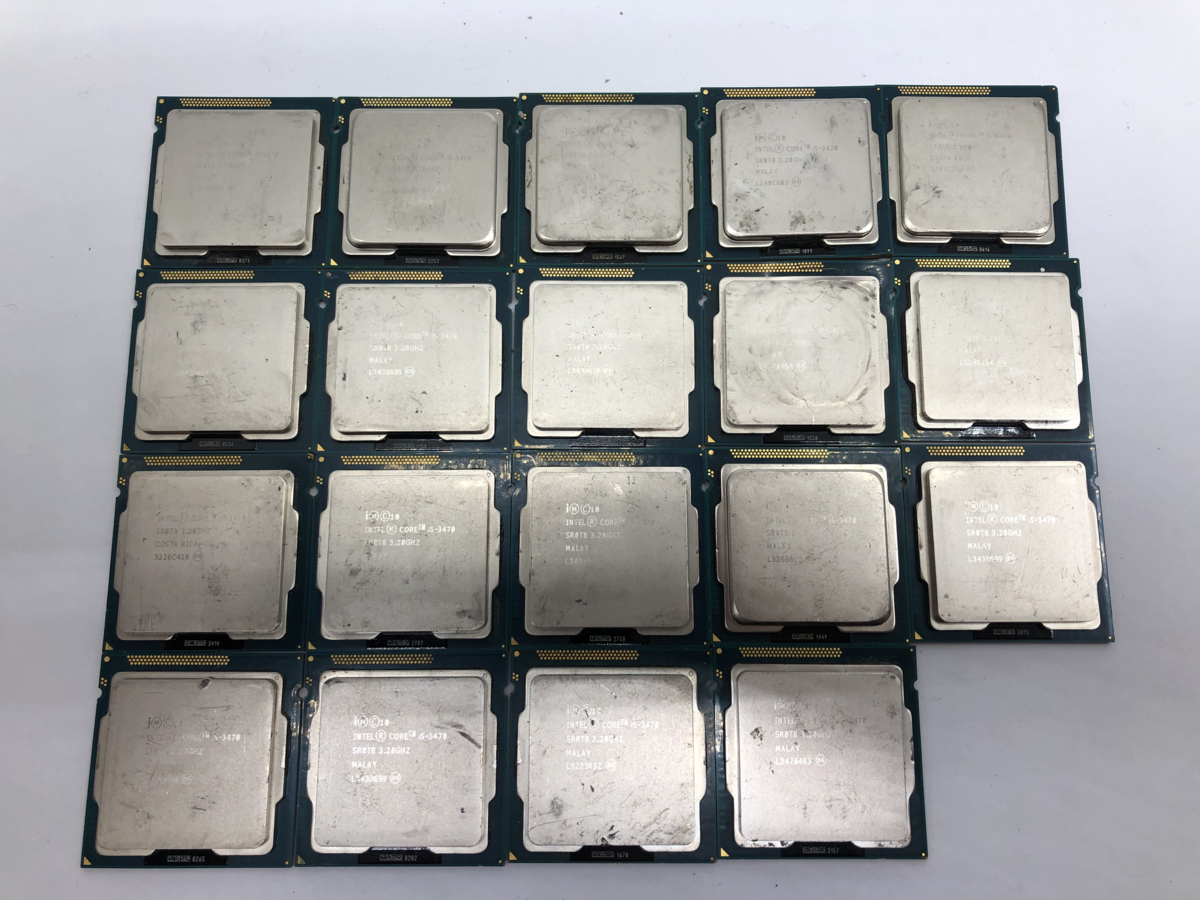 【ジャンク】CPU Core i5 3470 SR0T8 19個セット【ネコポス】