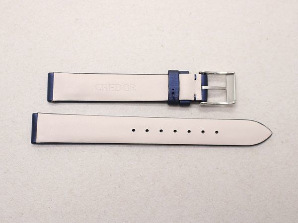 クレドール　腕時計　ベルト　レザー　革 クレドール 純正 革ベルト 13mm/12mm 未使用保管品 ベルト：ネイビー