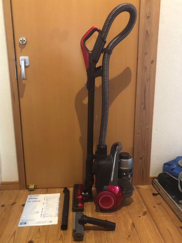 シャープ EC-VS510-P サイクロン掃除機 2018年製 中古 シャープ サイクロン式掃除機 EC-VS510-P 2018年製 動作品 2018年製