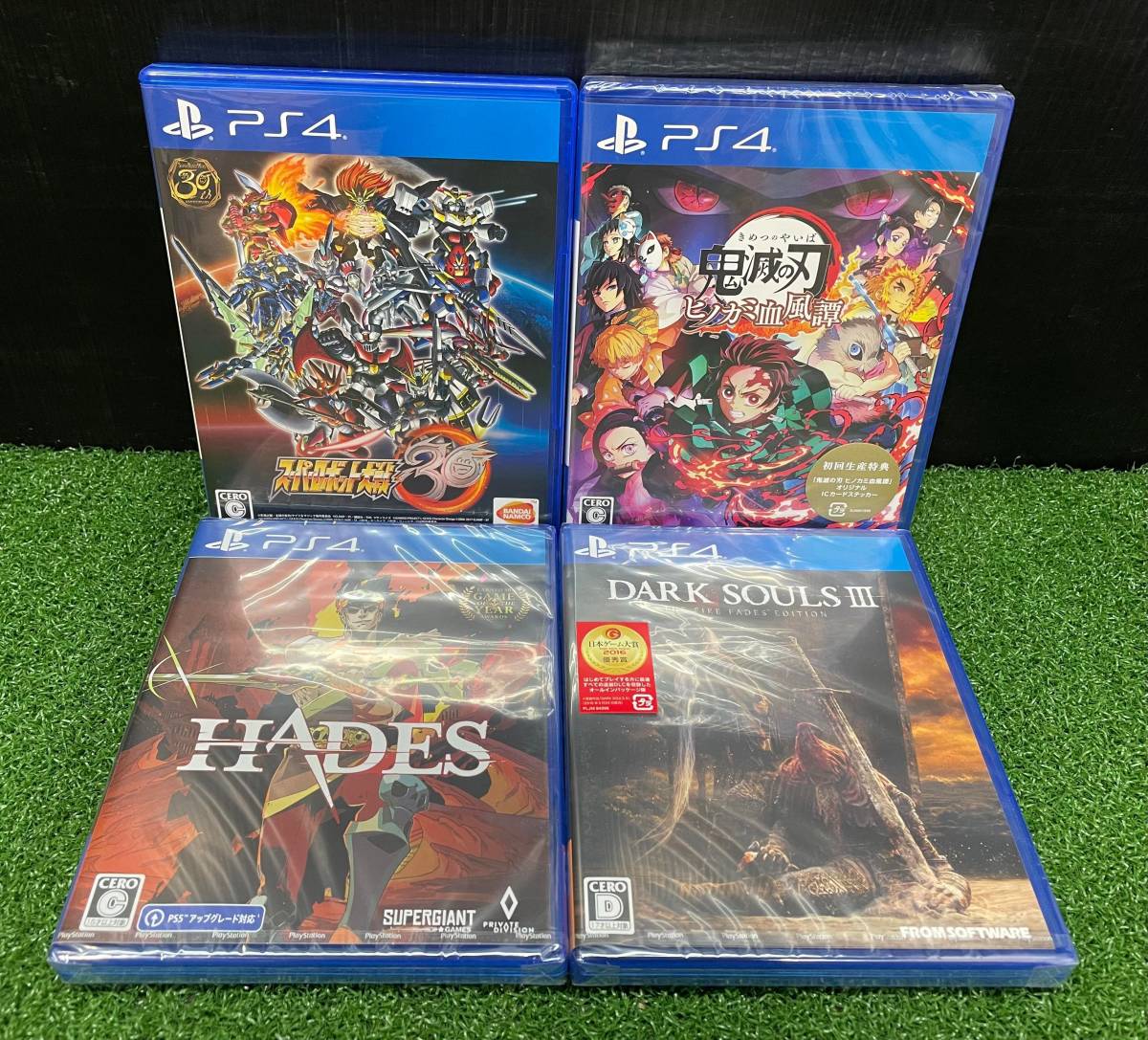 1円スタート PS4 ソフト 4本 まとめ売り 中古1本 未開封3本 スーパー