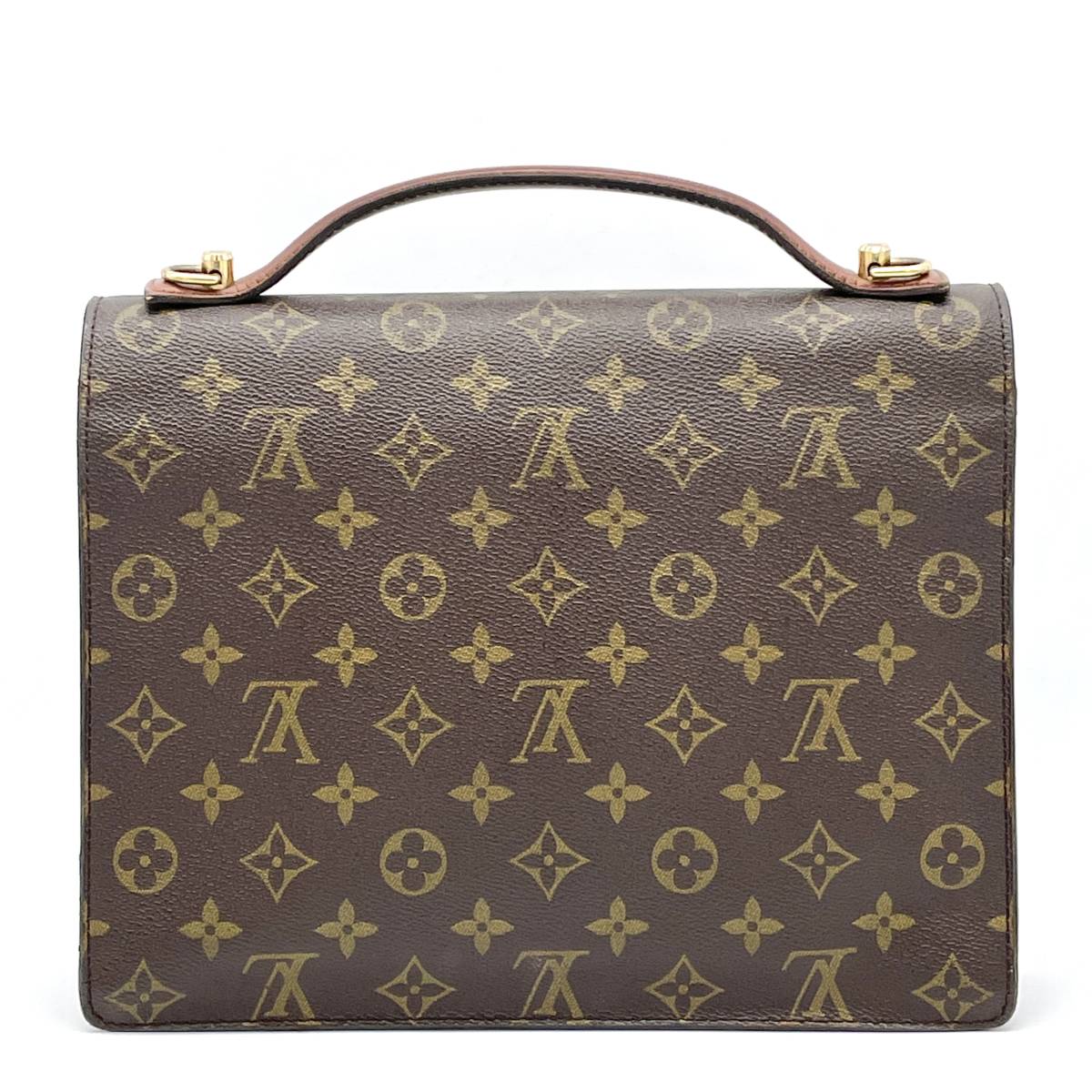 1円 美品 LOUIS VUITTON ルイヴィトン モノグラム モンソー 2way 