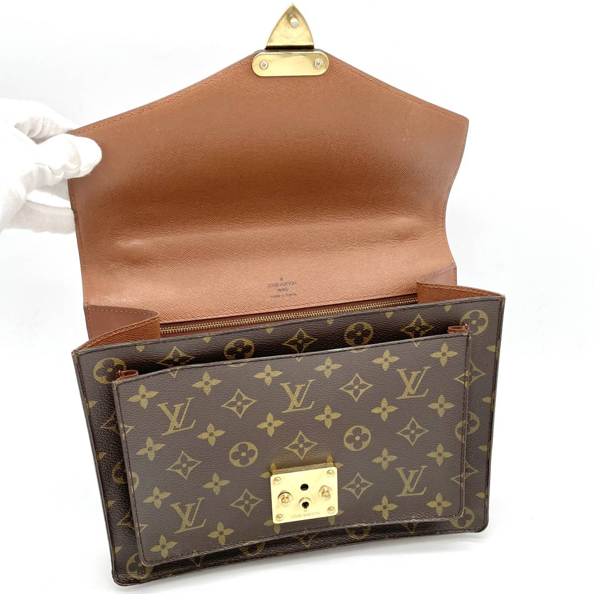 1円 美品 LOUIS VUITTON ルイヴィトン モノグラム モンソー 2way 