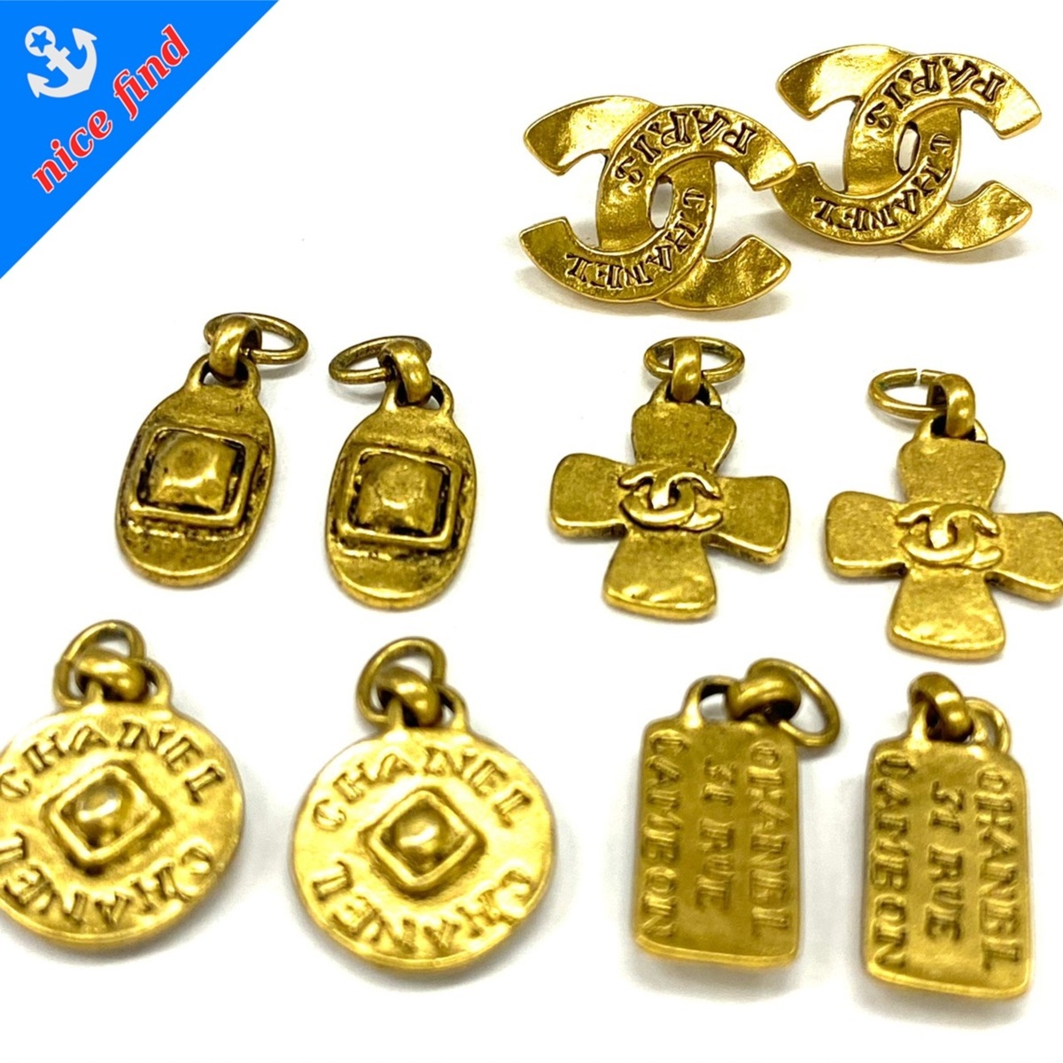 CHANEL ピアス ココマーク シャネル⁄99年製⁄OLD⁄ココマークループ 