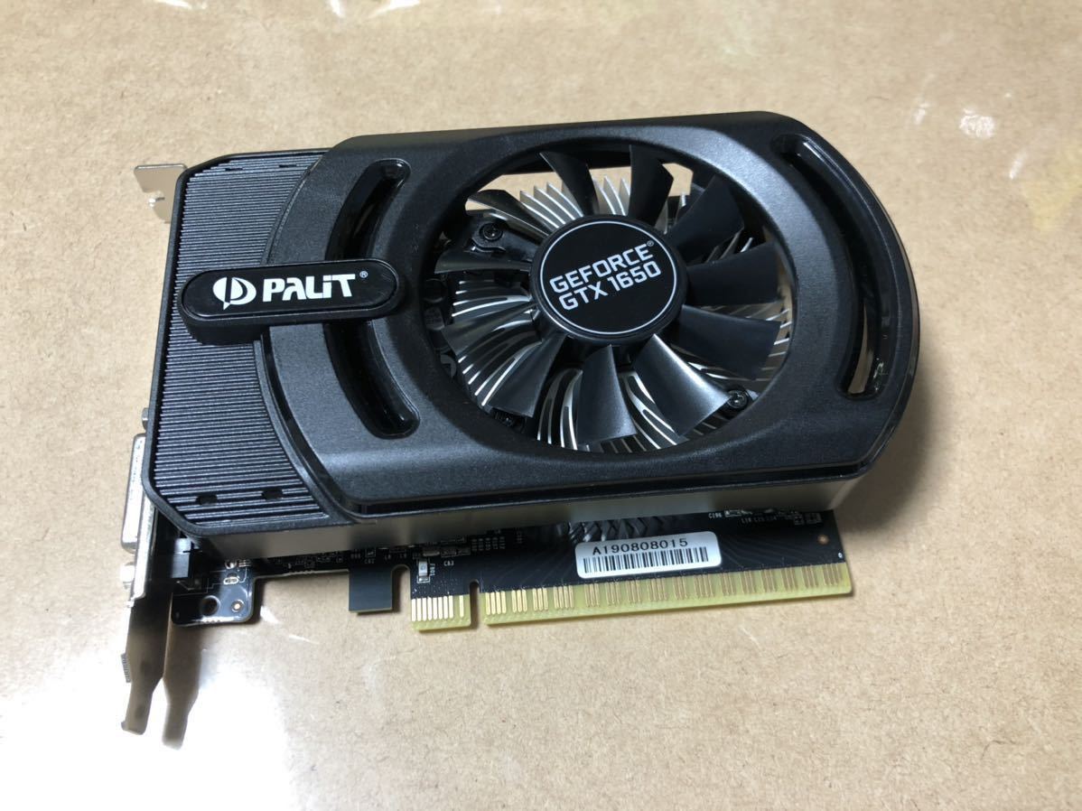 Palit NVIDIA GeForce GTX 1650 4GB グラフィックボード グラボ(PCI