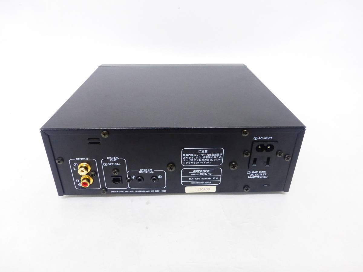 BOSE CDA-12 - CDプレーヤー RA-12 Yahoo!オークション CDプレーヤー