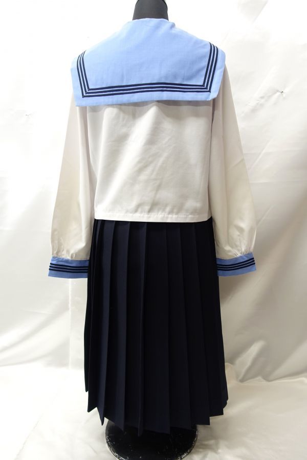 Qc 0 岩手県 県立 花巻北高校 みずいろ襟 セーラー服 上下３点セット タイ付き 制服 学生服 売買されたオークション情報 Yahooの商品情報をアーカイブ公開 オークファン Aucfan Com
