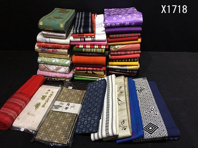 得価，人気SALE X1718L 着物 帯 まとめ 半帯 細帯 ゆかた帯 単帯 など 60点 大量 まとめ 和服 kimono(帯)｜売買されたオークション情報、yahooの商品情報をアーカイブ公開 - オークファン その他