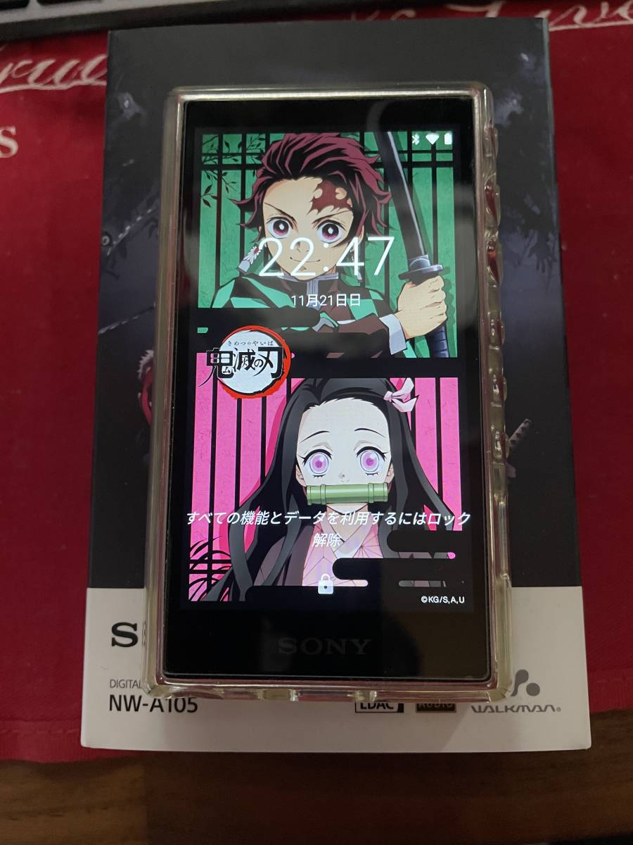 炭治郎 禰豆子 鬼滅の刃 ウォークマン NW-A105 赤 端折ら 新品