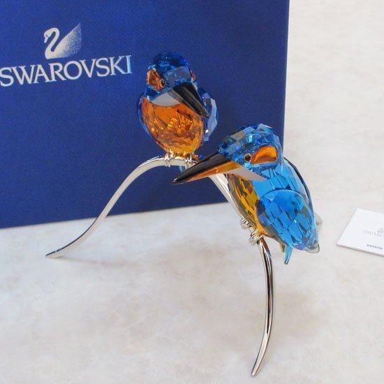 スワロフスキー オブジェ 945090 カワセミ KINGFISHERS BLUE ブルー