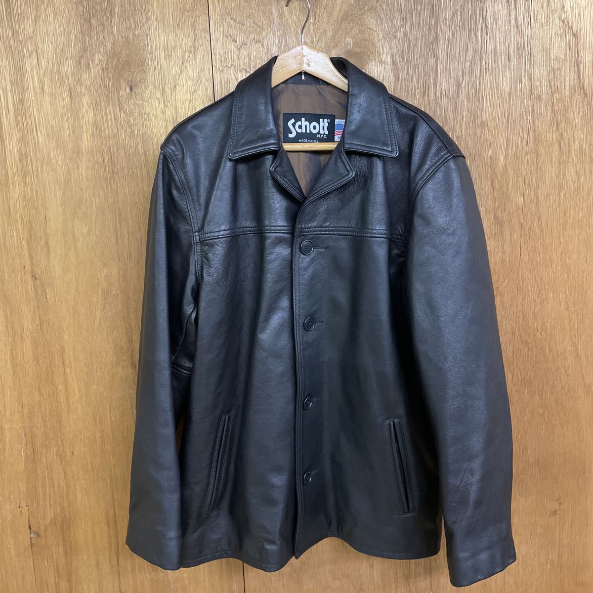 schott ショット USA製 レザー カーコート M Schott レザー カーコート 