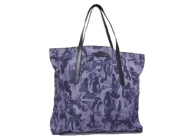 1円□美品□ JIMMY CHOO ジミーチュウ ピムリコ ナイロン 迷彩柄  