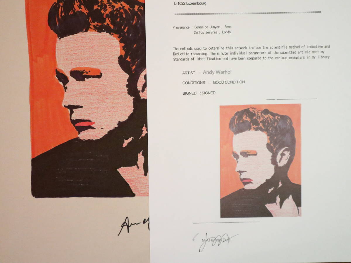 アンディーウォーホル Andy Wahol ジェームスディーン James Dean 財団