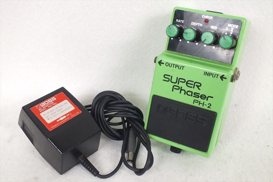  BOSS SUPER Phaser PH-2 シールド エフェクター 現状品 211109A1051(フェイザー)｜売買されたオークション情報、yahooの商品情報をアーカイブ公開 - オークファン エフェクター