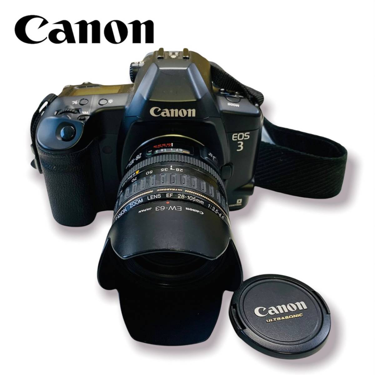 【動作確認済】Canon EOS３ キャノン Canon キャノン EOS-3 35mmフィルム一眼カメラ 動作未確認 現状品