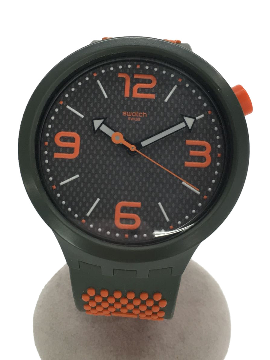 SWATCH◇スウォッチ/BIG BOLD/クォーツ腕時計/アナログ/ラバー/GRY/GRY 