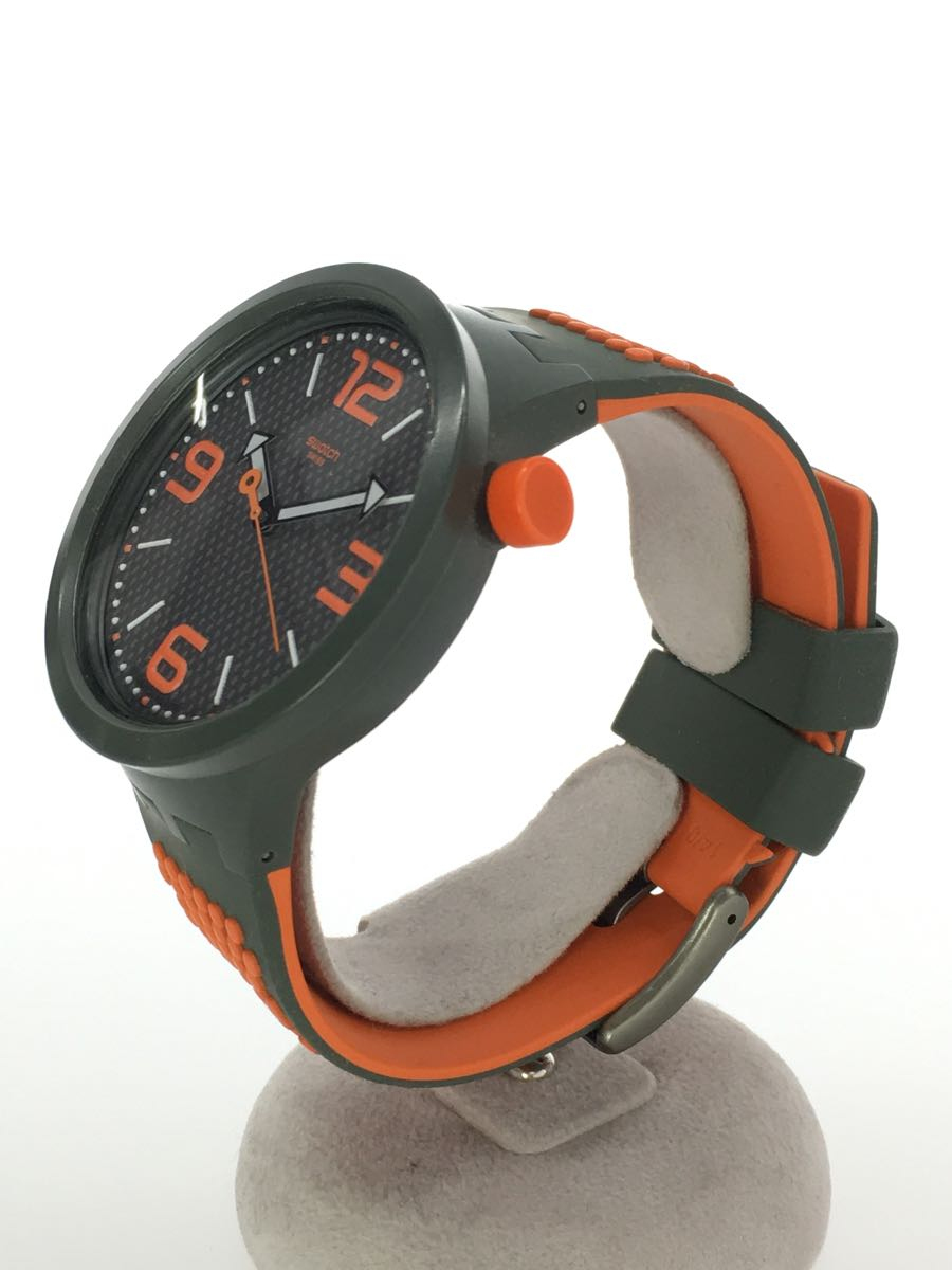 SWATCH◇スウォッチ/BIG BOLD/クォーツ腕時計/アナログ/ラバー/GRY/GRY 