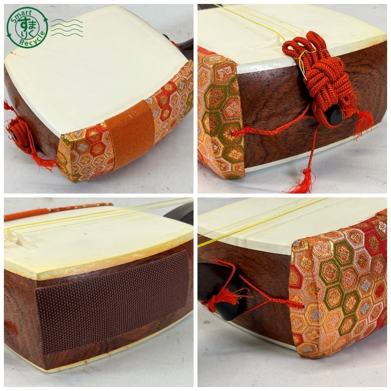 三味線 中古品 布ケース+ソフトケース付 1112253 三味線 三味 三味線 中古品 布ケース+ソフトケース付 1112253 三味線 三味