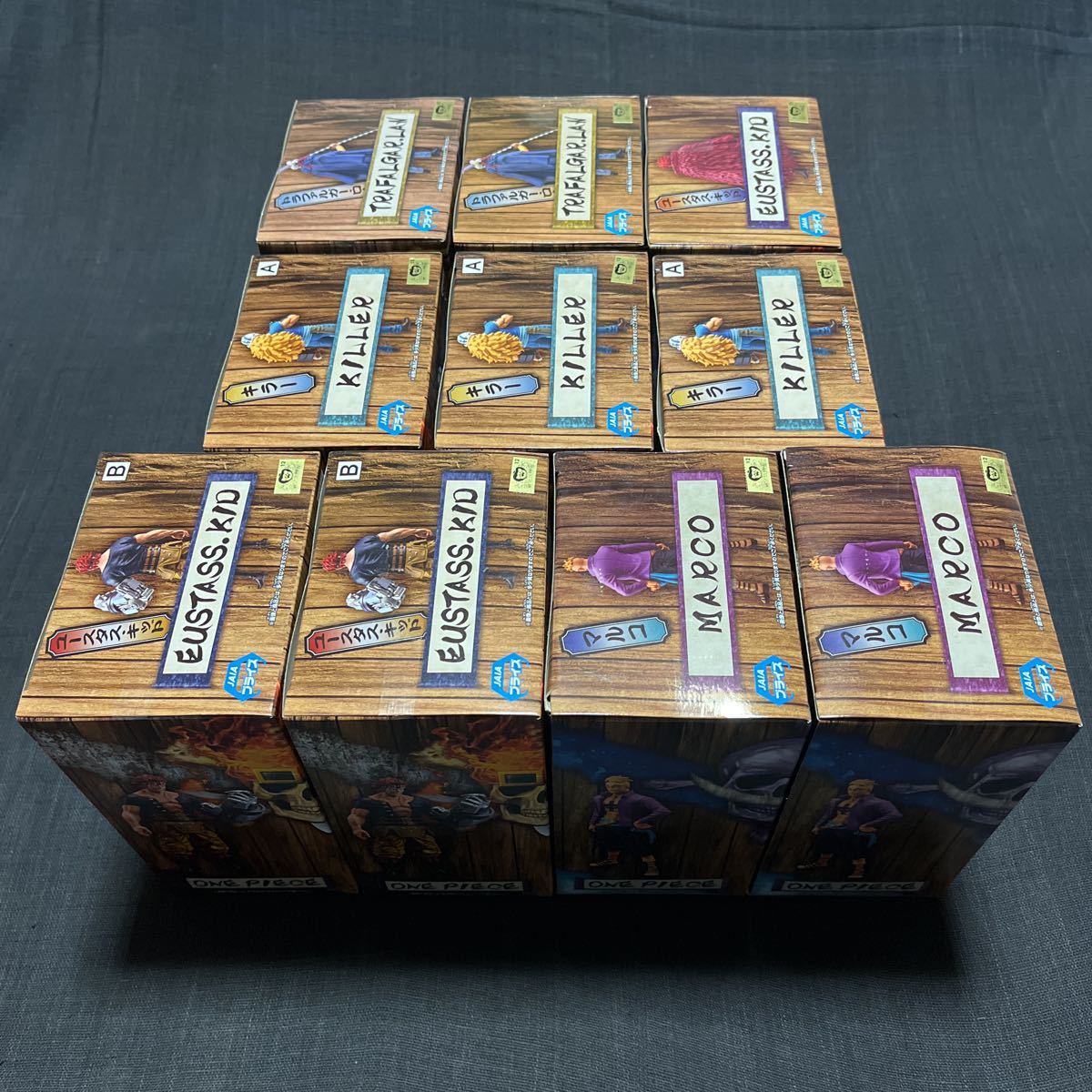 ワンピース Dxf The Grandline Men ワノ国 Vol 14 15 17 18 ロー キッド キラー マルコ 全10体セット その他 売買されたオークション情報 Yahooの商品情報をアーカイブ公開 オークファン Aucfan Com