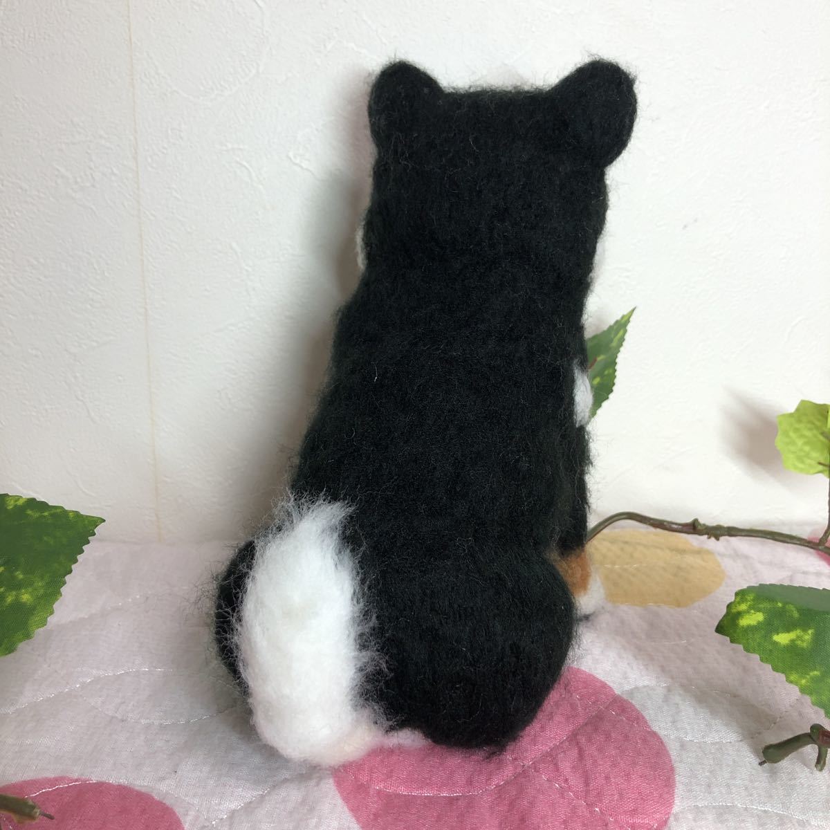 ☆leo&miku☆ 羊毛フェルト 犬 柴犬 黒柴 いぬ 豆柴 ハンドメイド 置物
