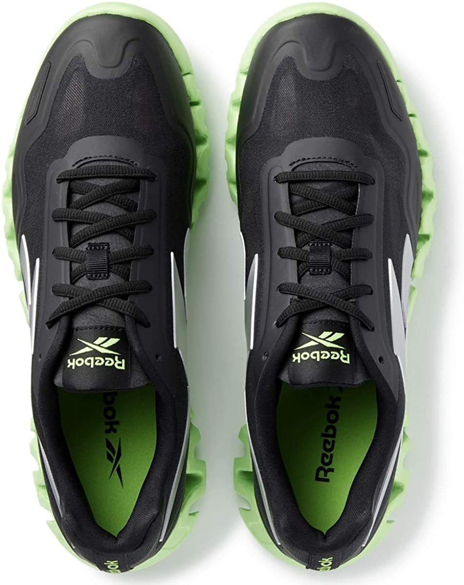 リーボック ジグパルス 28cm ブラック/グリーン 黒 Reebok ZIG PULSE
