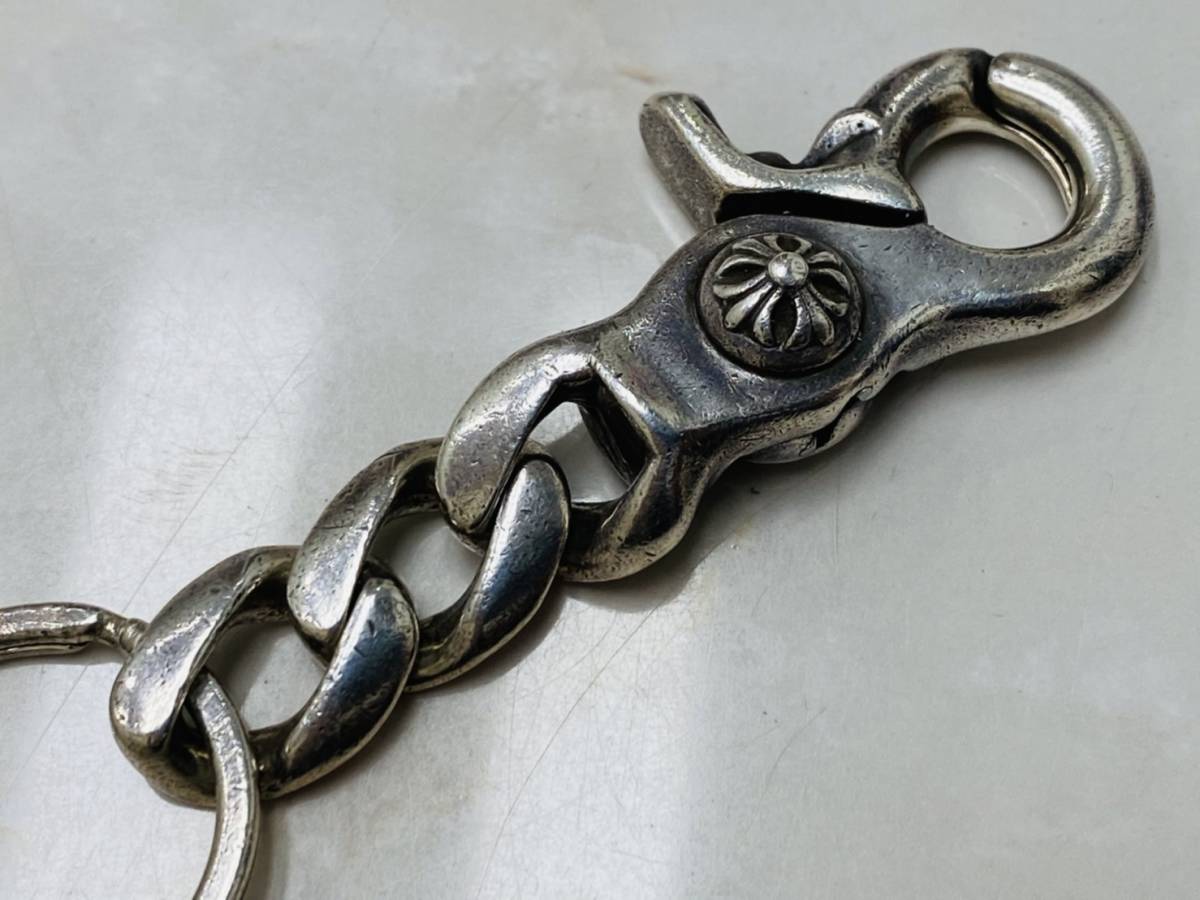 クロムハーツ 本物 クラシッククリップ キーチェーン ショート_2