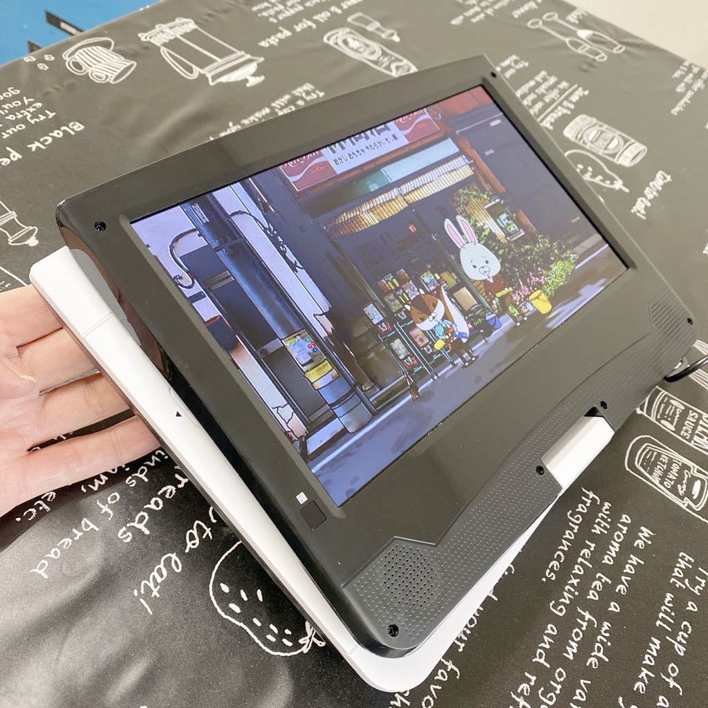 美品】ポータブルブルーレイディスクプレーヤー 10.1インチ フルセグ