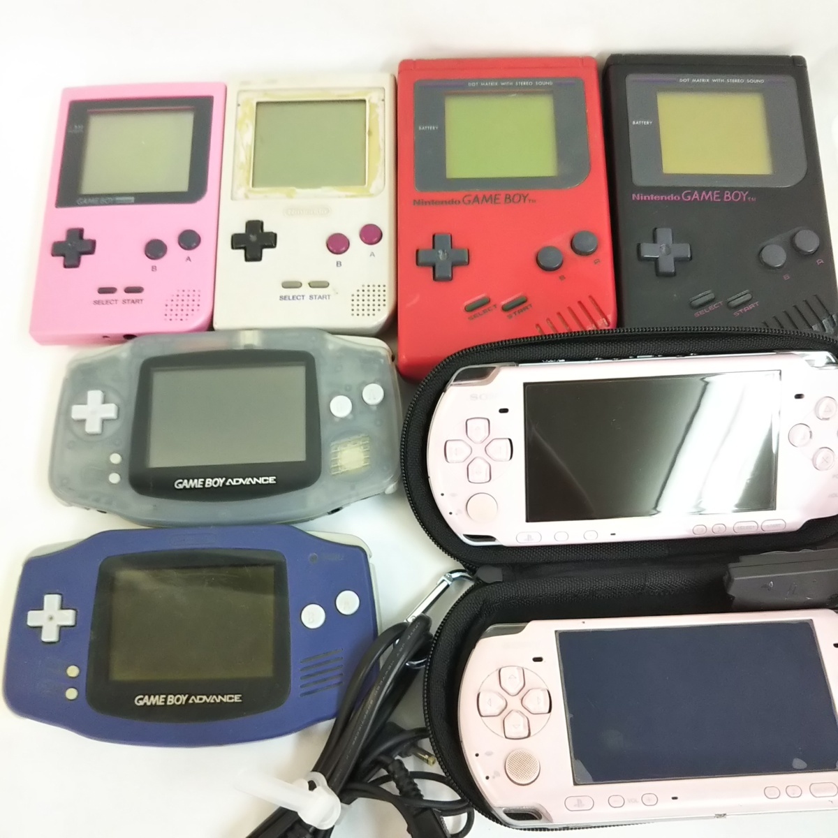 □大量 ジャンク ポータブルゲーム機関連品いろいろまとめて 小型 