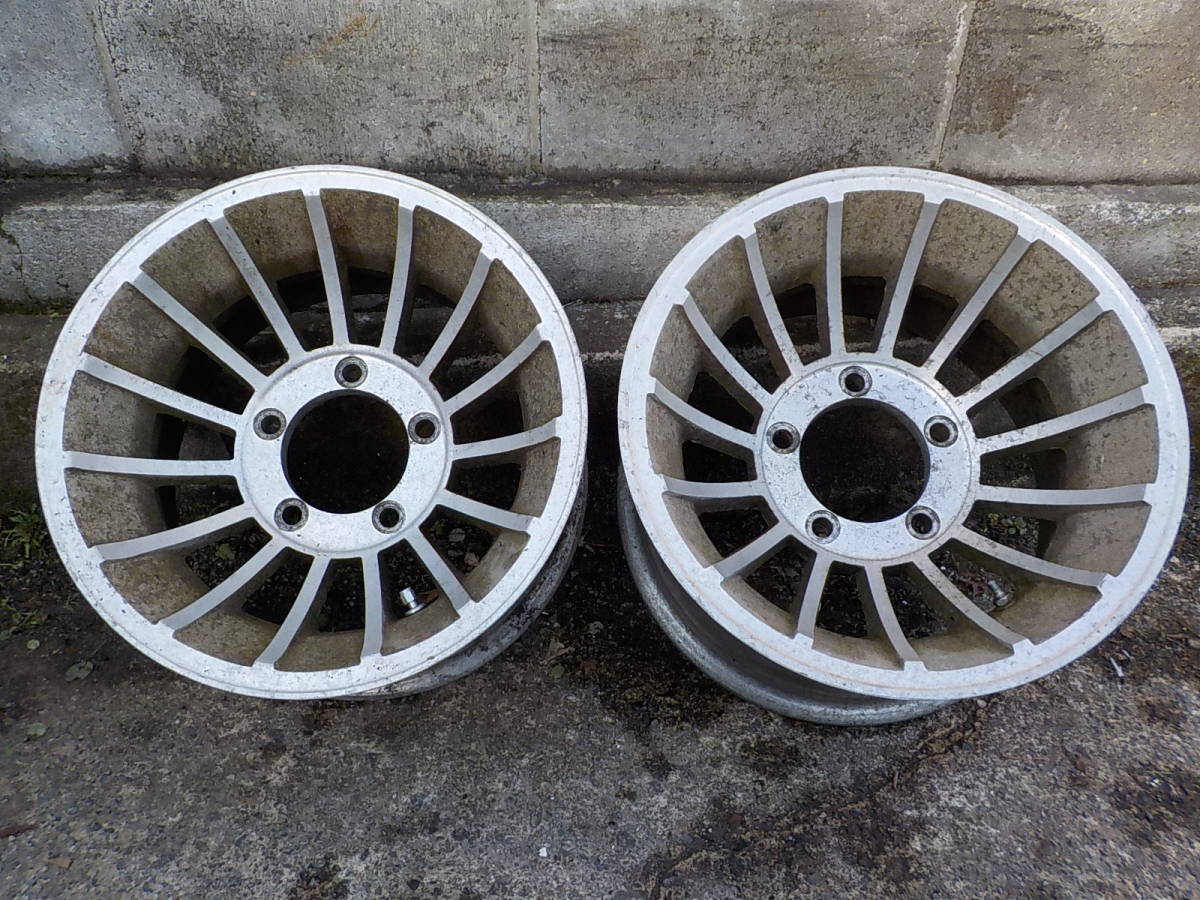 旧車１５インチ アルミホイール ８ ５j Pcd １３９ ７ ５穴 ２本 高速有鉛 ジープ ジムニー 社外品 売買されたオークション情報 Yahooの商品情報をアーカイブ公開 オークファン Aucfan Com