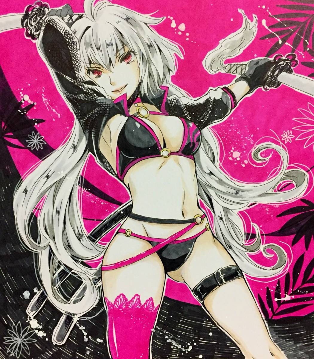 Fgo ジャンヌオルタ 水着 大色紙 同人手描きイラスト 手描きイラスト 売買されたオークション情報 Yahooの商品情報をアーカイブ公開 オークファン Aucfan Com