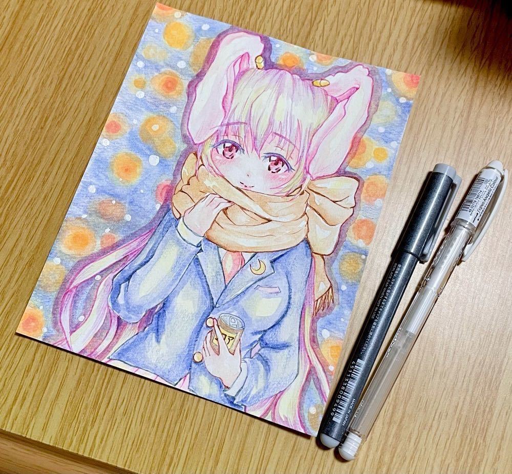 手描きイラスト 東方project 鈴仙 優曇華院 イナバ マフラーうどんげ 水彩色鉛筆 同人 カラーイラスト 手書き 手描きイラスト 売買されたオークション情報 Yahooの商品情報をアーカイブ公開 オークファン Aucfan Com