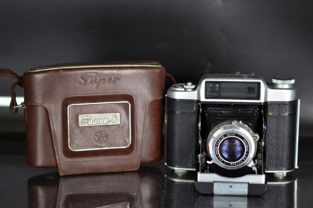 A) SUPER FUJICA-6 スーパーフジカ 6 SEIKOSHA-MX FUJINAR レンズ 7.5 