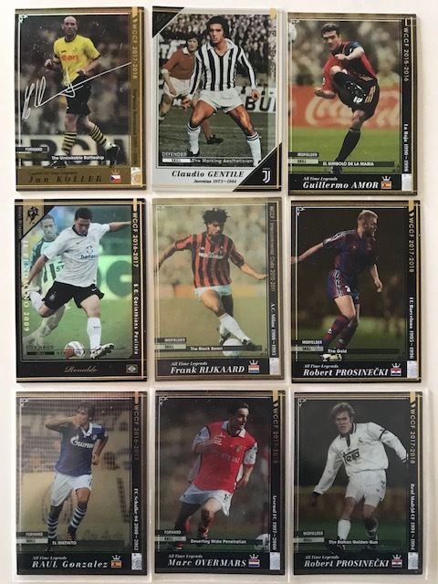WCCF Legends（ライカールト、ロナウド、プロシネツキ、ラウール 