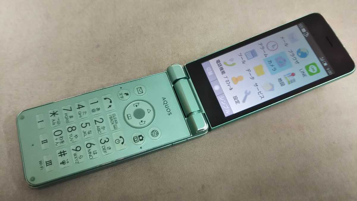 ソフトバンク AQUOSケータイ2 601SH ブラック simロック解除済