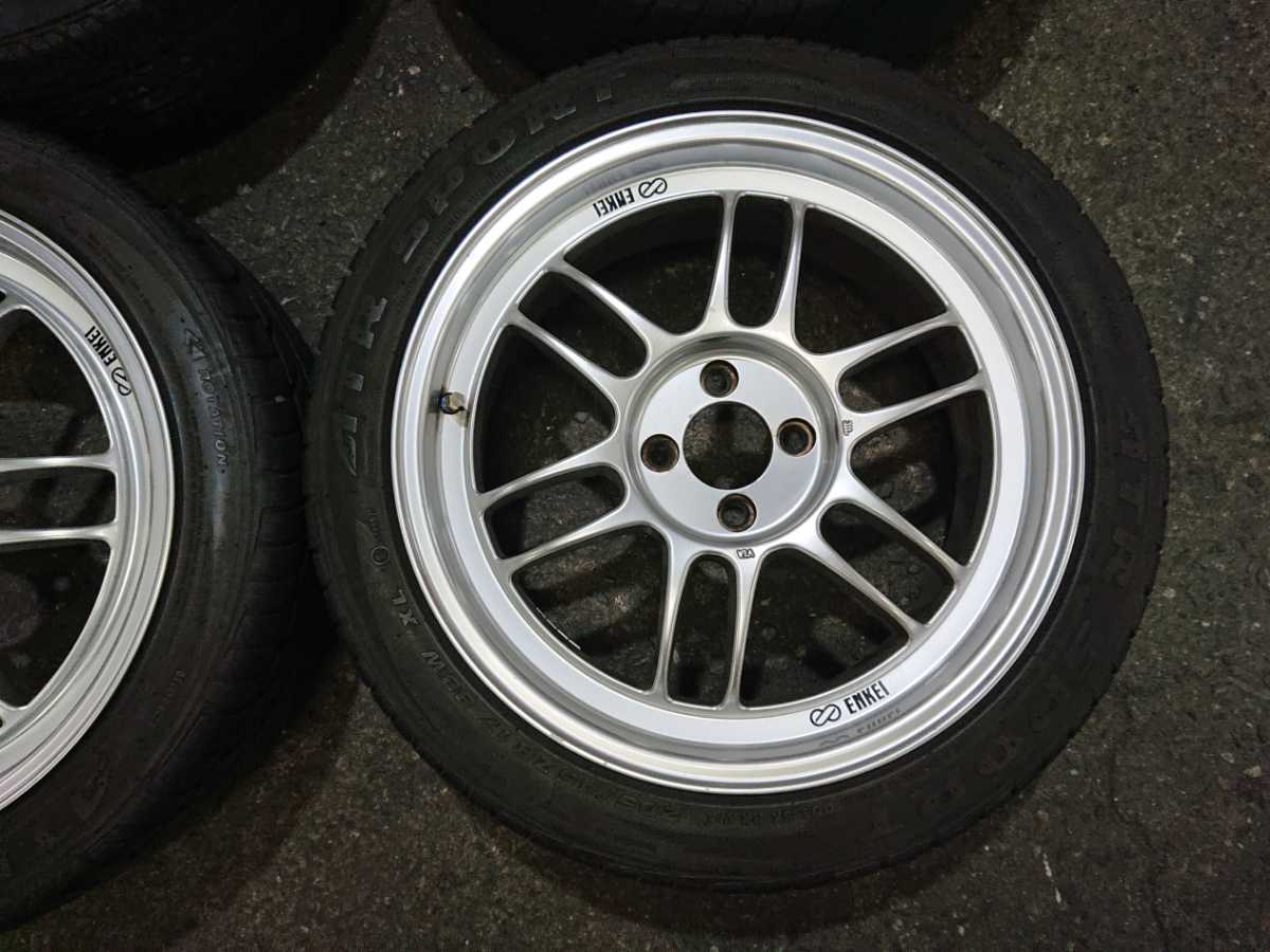☆H147【美品 ENKEI RPF1】17インチ 7J +43 ハブ73 PCD100 4穴 205 