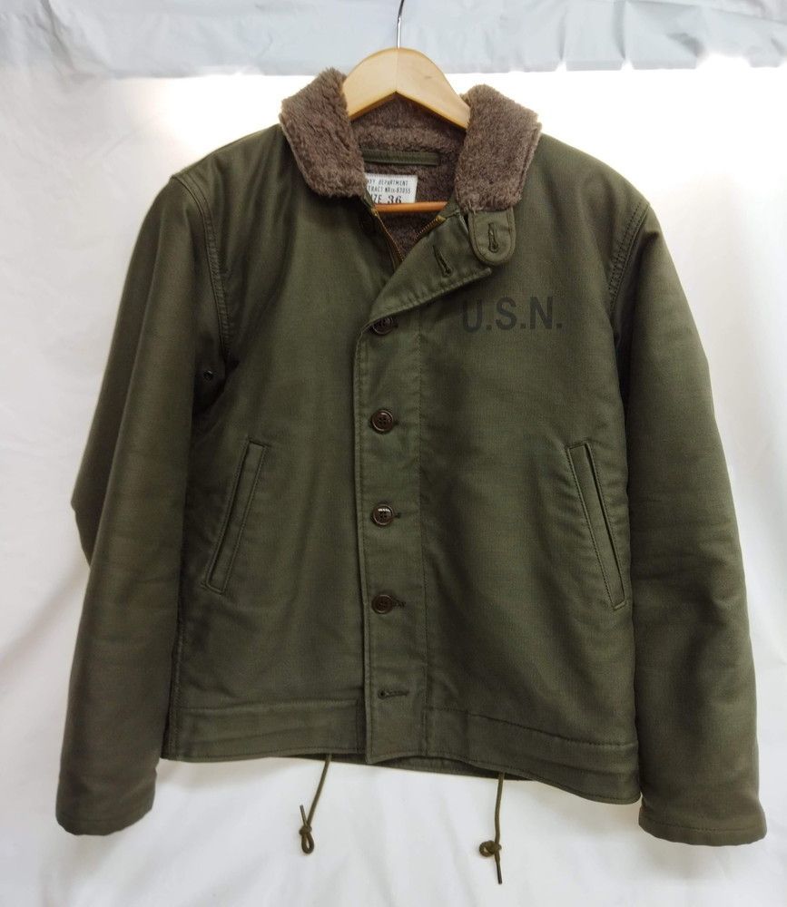 THE FEW N-1デッキジャケット メンズ 38(S)サイズ カーキ◇3115/登呂店 