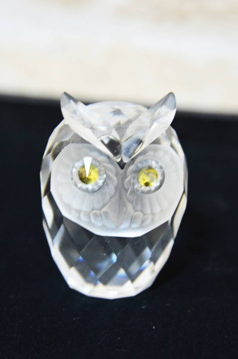スワロフスキー クリスタル SWAROVSKI フクロウ 置物 オブジェ