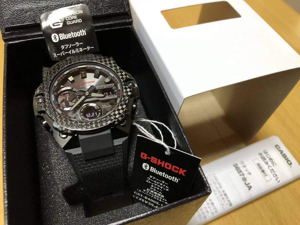 ◇カシオ G-SHOCK GST-B400X-1A4JF Bluetooth対応 小型G-STEEL 