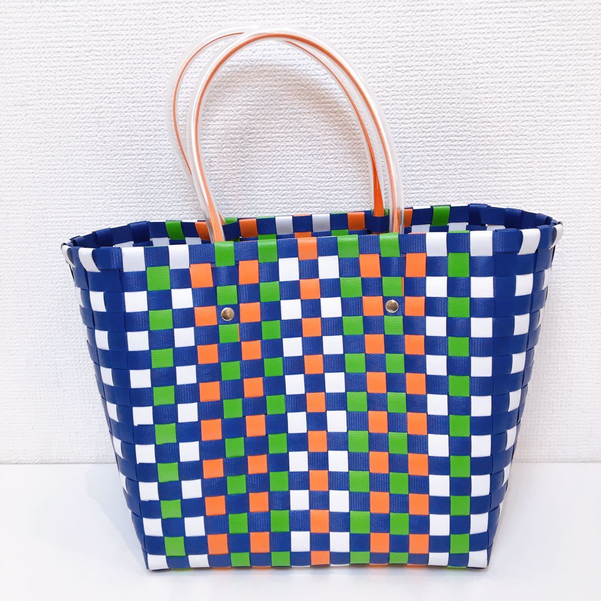 中古】MARNI マルニ ピクニックバッグ かごバッグ ブルー系 MARNI