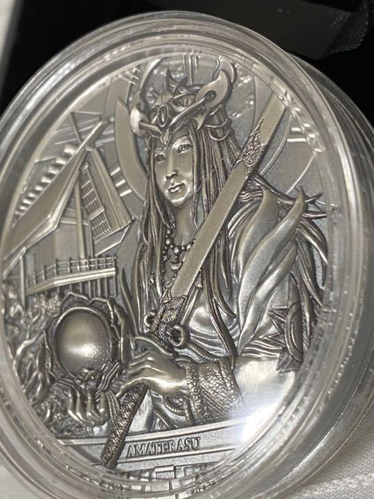 希少 世界限定333枚 2021 アマテラス 天照 3オンス 大型銀貨 ハイ  