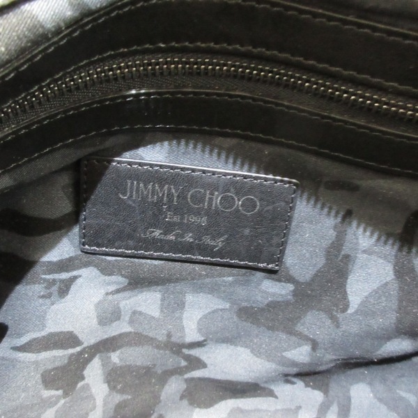 クラッチバッグ ジミーチュウ CHOO JIMMY デレク | - ブラック PAY DEREK EMG au レザー 黒 スタッズ セカンドバック