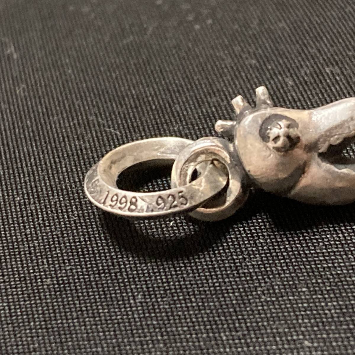 美品】CHROME HEARTS クロムハーツ ディノヘッド チャーム 正規品 