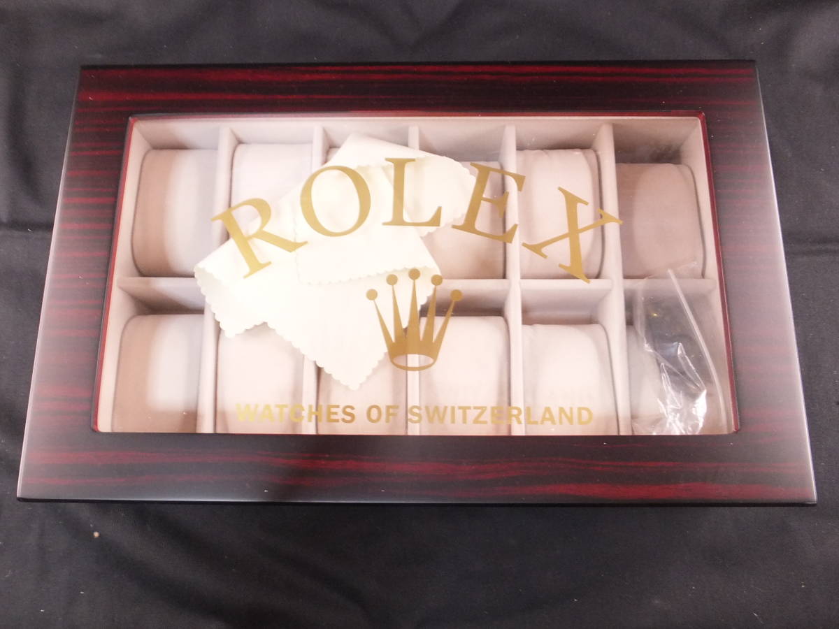 ロレックス ROLEX 時計ディスプレイケース12本収納 鍵付き
