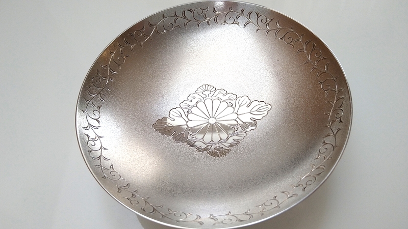 銀杯 酒器 盃 銀盃 銀製品 純銀製 公式通販 SLIVER 美品 菊皿