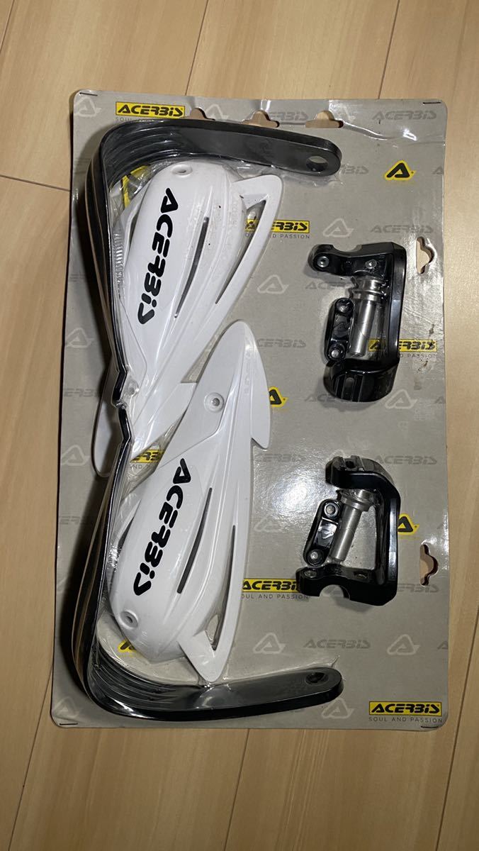 新品未使用　ACERBIS TRI FIT ハンドガード ホワイト Acerbis Tri Fit Hand Guard アチェルビス トライフィット ハンド
